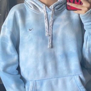 Blue Tie Dye Hollister Hoodie